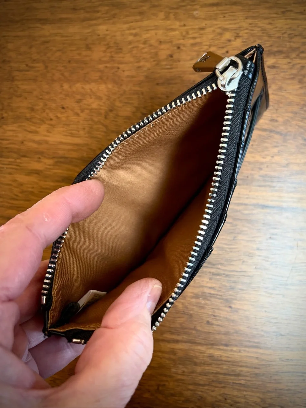 🌷HOBO Black Leather Card Holder/Wallet